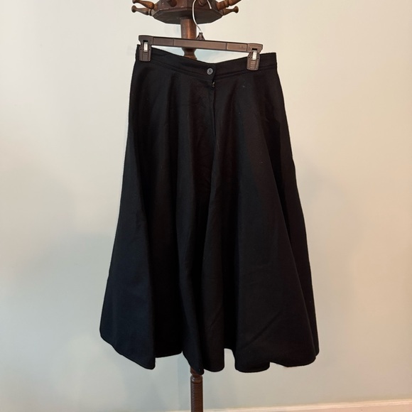 Vintage Handmade Black Felt Poodle Skirt 1950s Grease Costume Play Women's Sz S - Picture 4 of 9